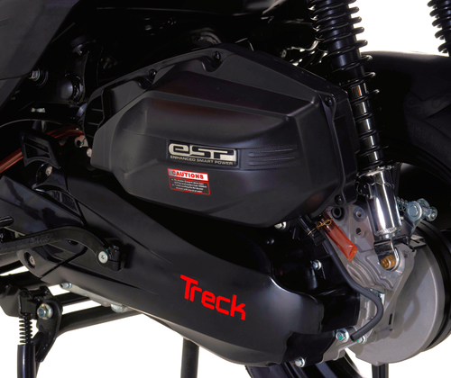 Motocicleta marca Treck modelo Acorazada 150cc color rojo