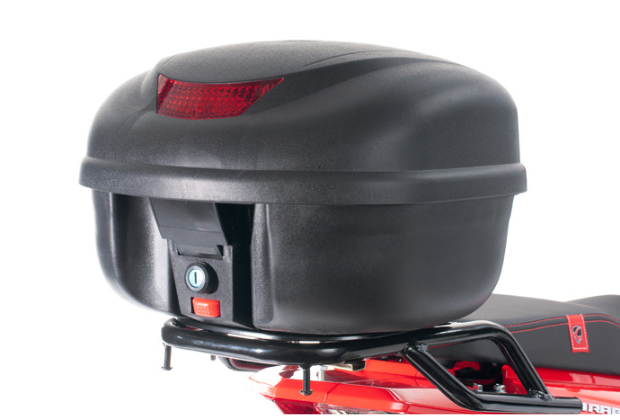 Motocicleta marca Carabela modelo Hunter Cub 125 cc Rojo Canastilla