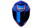 Casco Moto QUARTZ - SHANGHAI AZUL CON ROJO MATE
