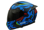 Casco Abatible Edge Pilot Strike Certificado Dot - Azul Mate