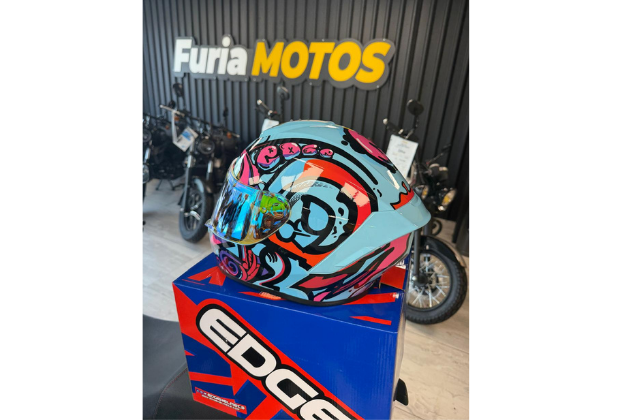 Casco Integral Frankie Graffiti Azul