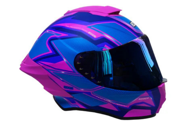 Casco Moto QUARTZ - SHANGHAI ROSA BRILLOSO