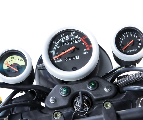 Motocicleta marca Carabela modelo Islo Black Wing 250 cc tablero