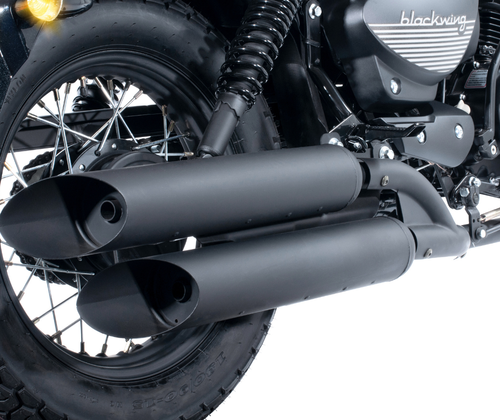 Motocicleta marca Carabela modelo Islo Black Wing 250 cc escape