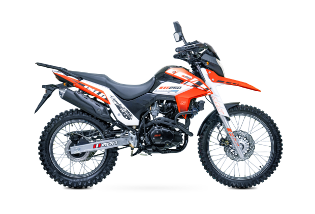 Motocicleta marca Carabela modelo Islo Montana 250 cc Lateral