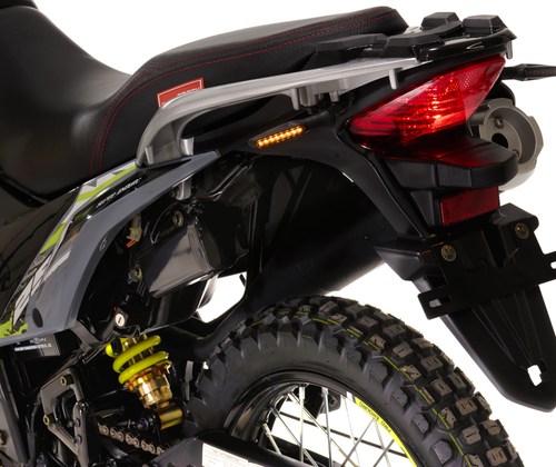 Motocicleta marca Treck modelo Matt 250cc color verde luz trasera