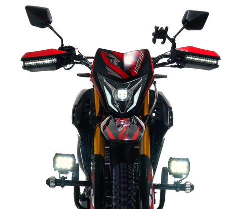 Motocicleta marca Treck modelo Tigercat 300cc color rojo frente